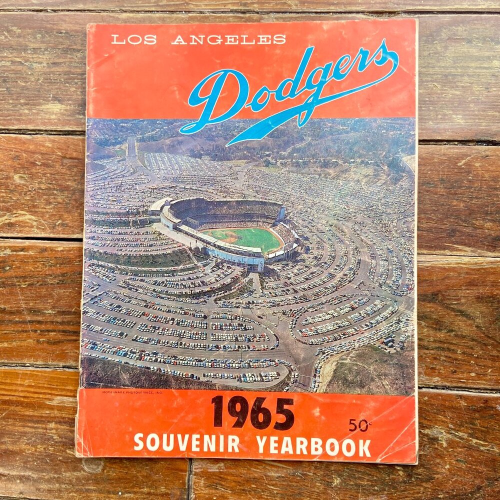 1965 Los Angeles Dodgers World Champions Souvenir Year Book